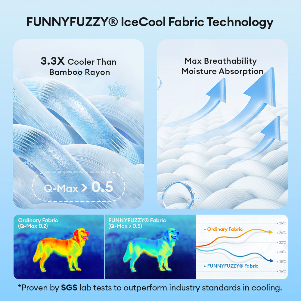 Extra Large Cooling Washable Rectangle Orthopedic Dog Bed - Cooling Nap