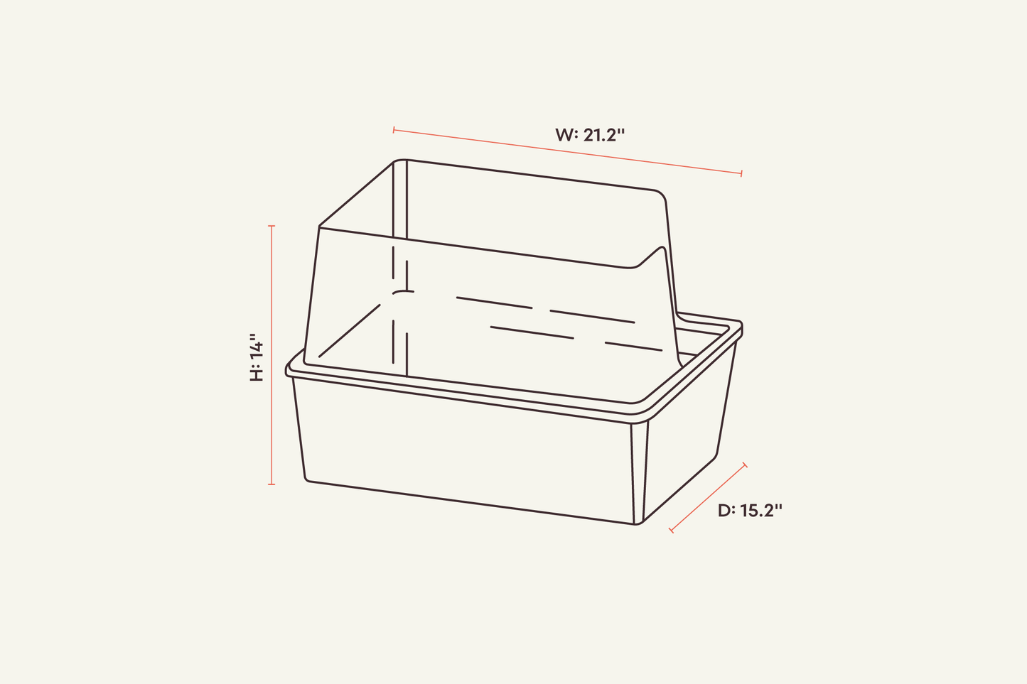 tuft + paw Cubby Litter Box