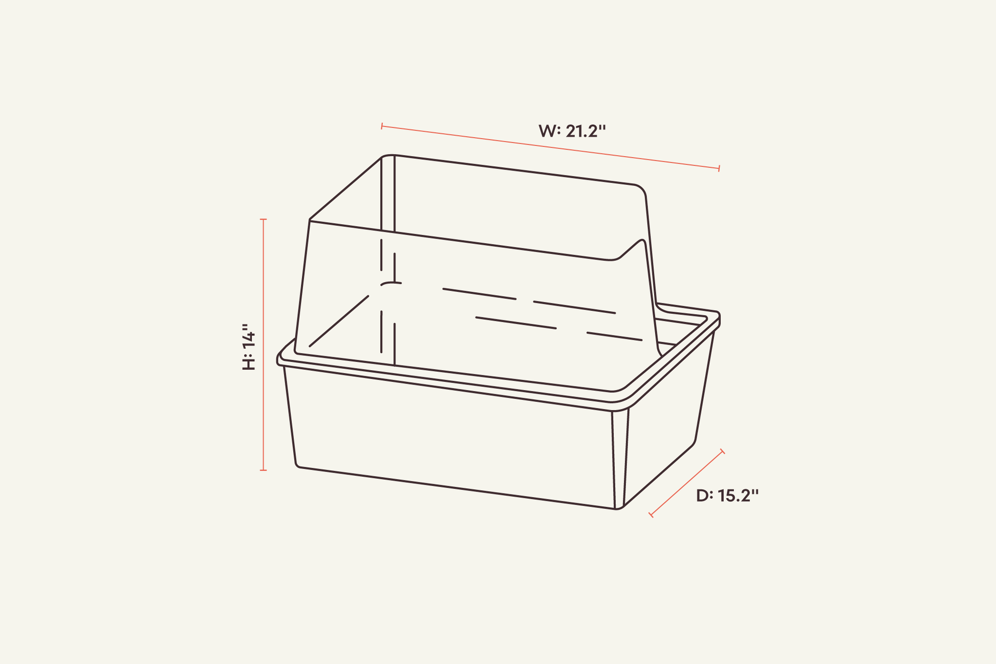 tuft + paw Cubby Litter Box