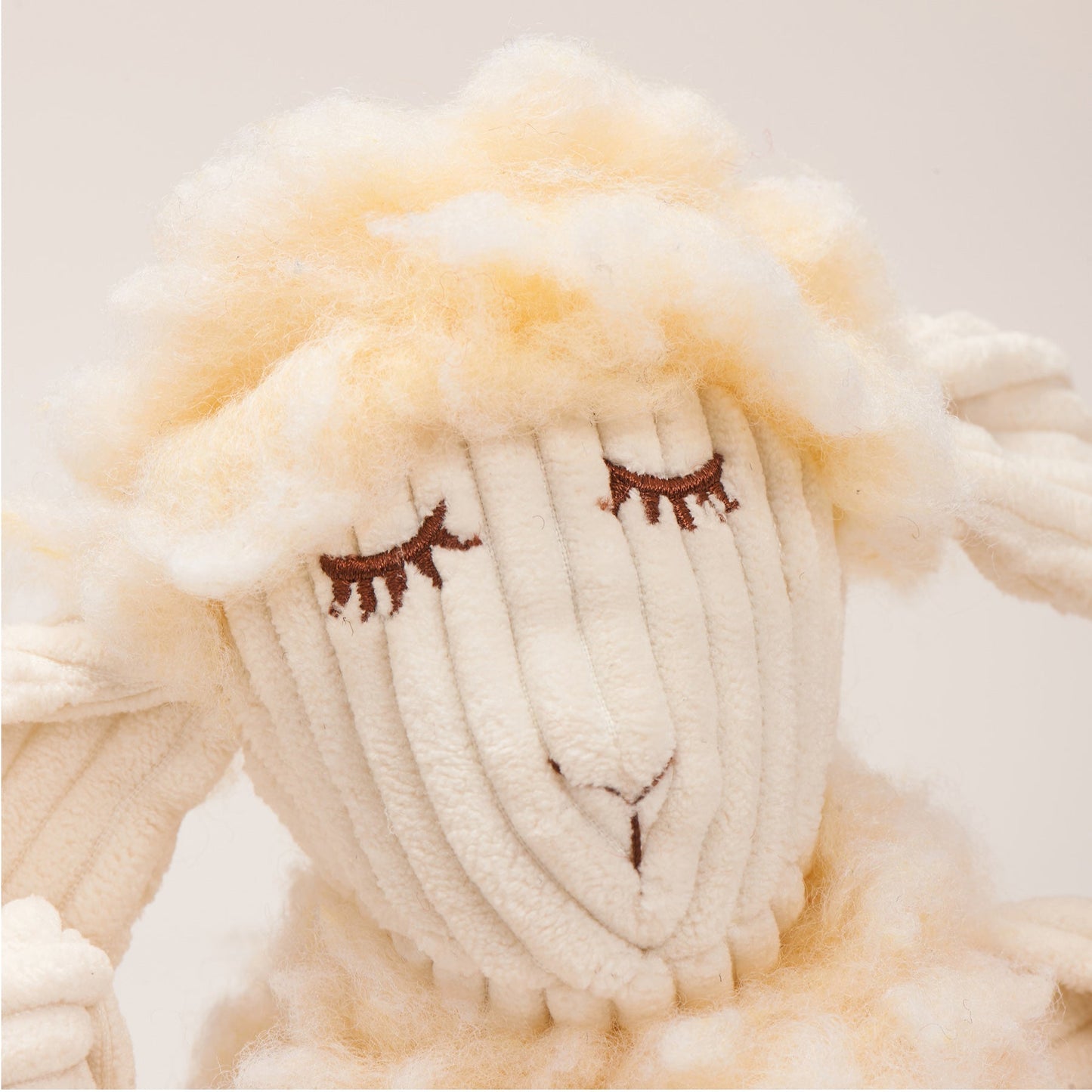 HuggleHounds Louise Lamb  Plush Dog Toy