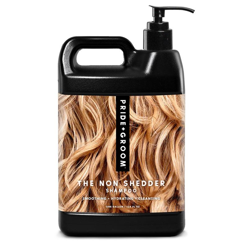 Pride + Groom THE NON SHEDDER Dog Shampoo — Hydrating, Detangling, Hypoallergenic Formula